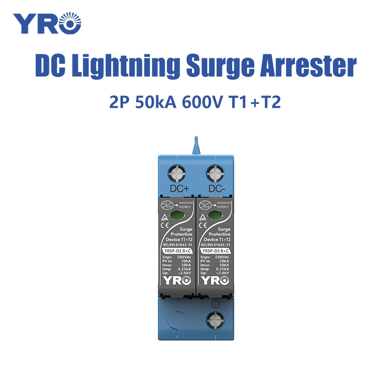 2P 20-50KA 6,25KA 800V T1 T2 DC SPD
