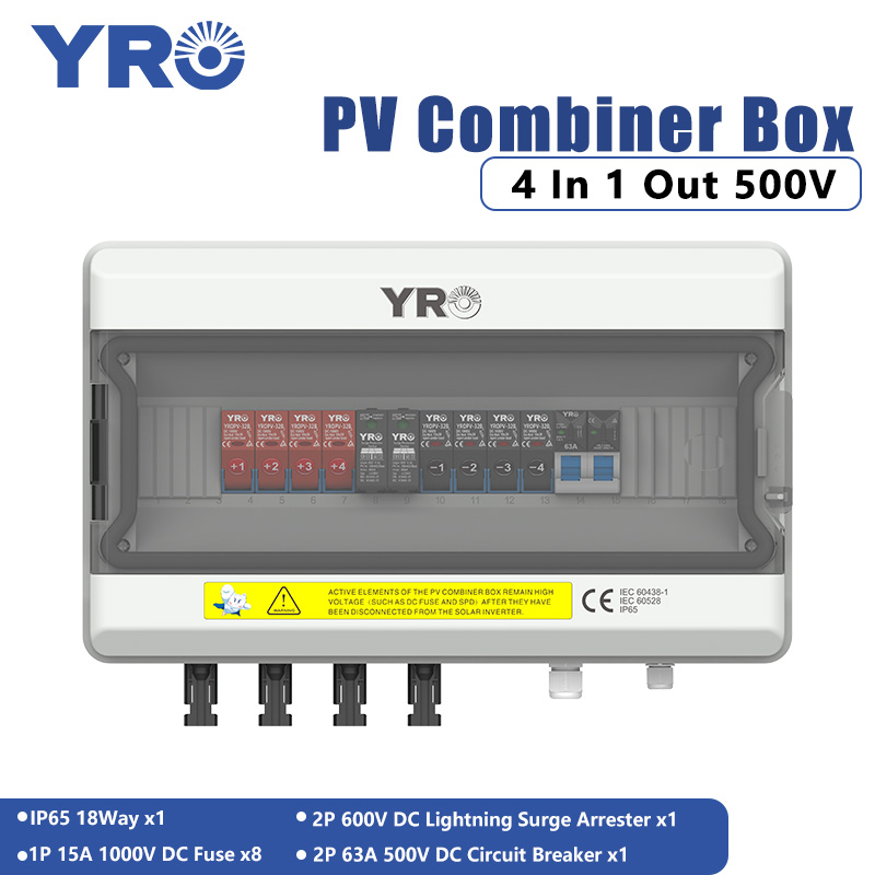 4 In 1 Out 500 V DC aurinkoenergian jakelurasia